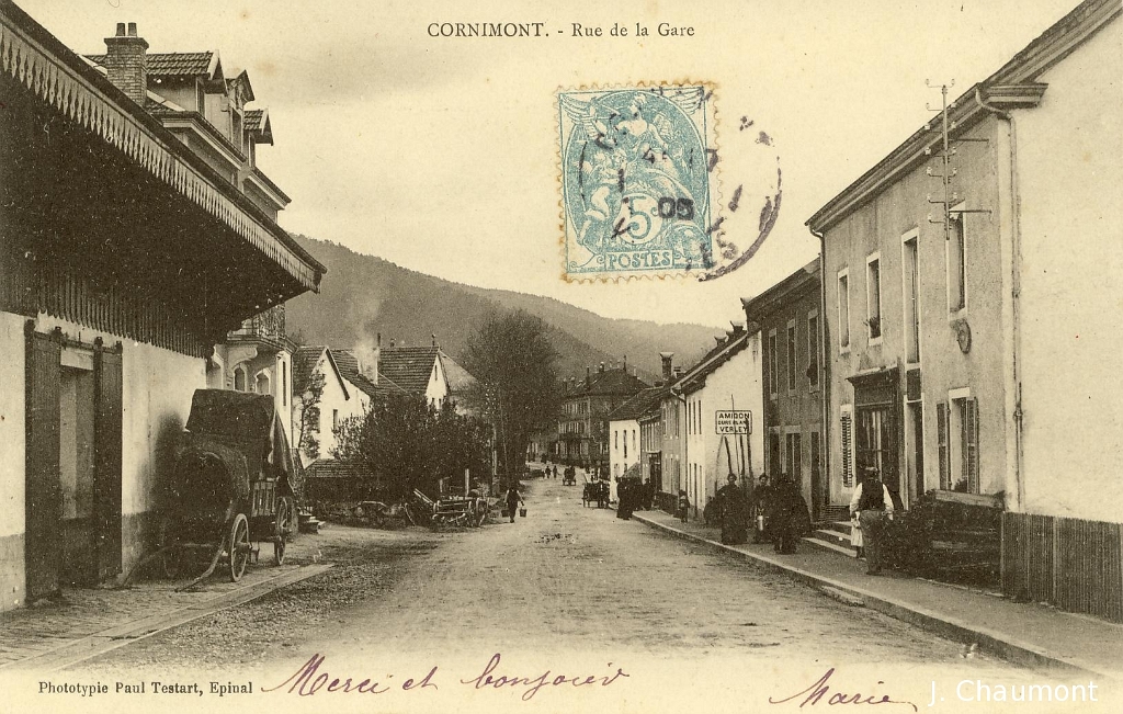 Cornimont/Cornimont. Rue de la Gare